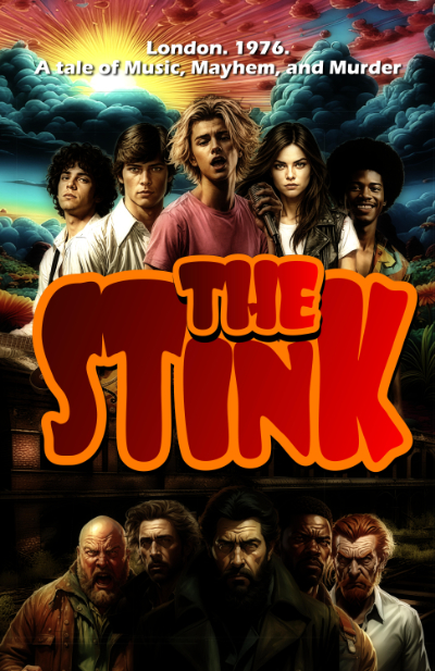 Front cover for new edition of The Stink