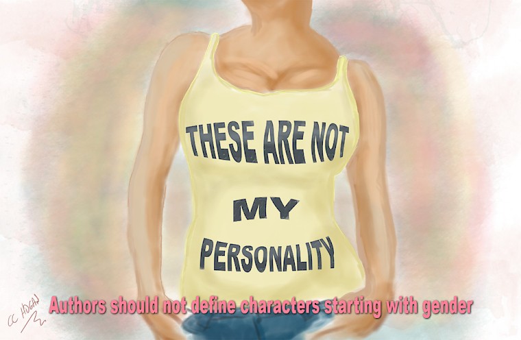 Authors should not write characters defined by gender