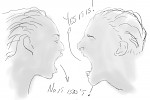 She says, he says
