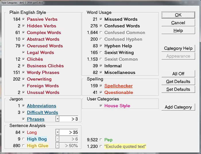 Style Categories