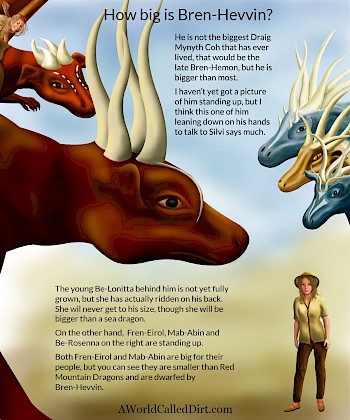 Relative sizes of the dragons